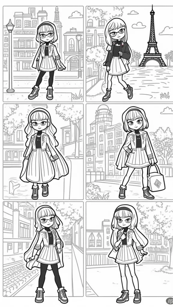 coloriages de marinette